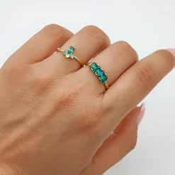 Anillo Afrodita Plata Dorada