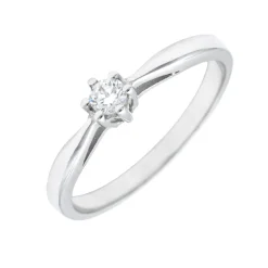 Anillo Attract Diamante 0,10ct G-VS Oro Blanco 18K