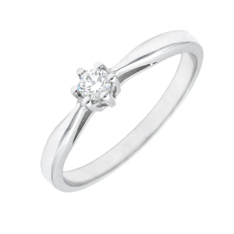 Anillo Attract Diamante 0,10ct G-VS Oro Blanco 18K