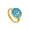 Anillo Badir Plata Dorada