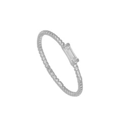 Anillo Baguette Plata