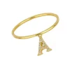 Anillo Basic Letter Plata Dorada