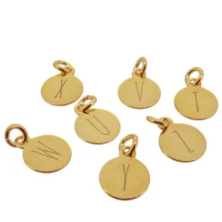 Anillo Basic Medal Plata Dorada