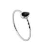 Anillo Belisa Black Plata