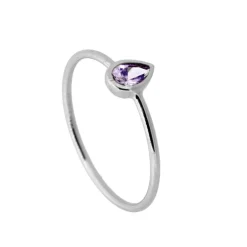 Anillo Belisa Lila Plata
