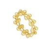 Anillo Bones Plata Dorada
