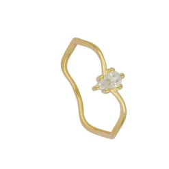 Anillo Bonnie Plata Dorada