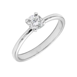 Anillo Brisa Diamante 0,30ct D-VVS1 GIA Oro Blanco 18K