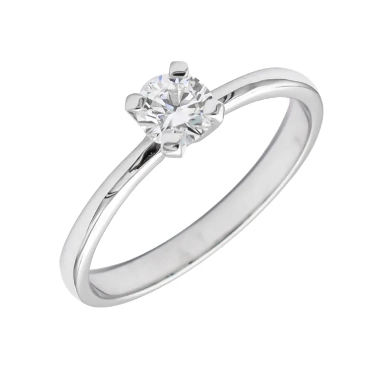 Anillo Brisa Diamante 0,30ct D-VVS1 GIA Oro Blanco 18K