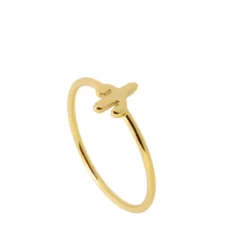 Anillo Cactus Plata Dorada