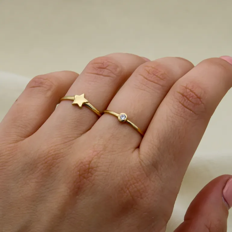 Anillo Chatón Oro 18K