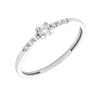 Anillo Cintya Diamante 0,175ct Oro Blanco 18K