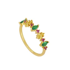 Anillo Claire Colore Plata Dorada