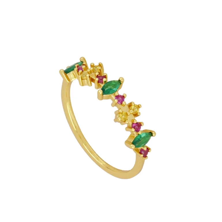 Anillo Claire Colore Plata Dorada