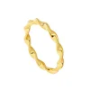Anillo Curly Plata Dorada