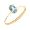 Anillo Dayma Topacio Azul Oro 18K