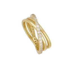 Anillo Denisse Plata Dorada