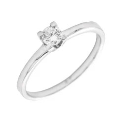 Anillo Donna Diamante 0,10ct DF-VS1 Oro Blanco 18K