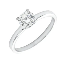 Anillo Donna Diamante 0,60ct F-VS1 EGL Oro Blanco 18K