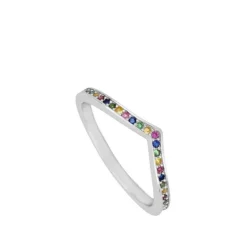 Anillo Dora Multicolor Plata