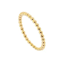 Anillo Dots Plata Dorada