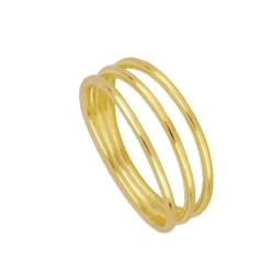 Anillo Drei Plata Dorada