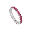 Anillo Dulce Fucsia Plata