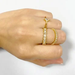 Anillo Dulce White Plata