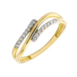 Anillo Elaize Oro Bicolor 18K