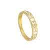 Anillo Enamel Plata Dorada