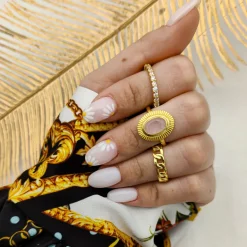 Anillo Esli Plata Dorada
