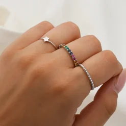 Anillo Estrellita Plata