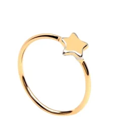 Anillo Estrellita Plata Dorada