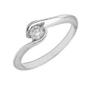 Anillo Eye Diamante G-VS Oro Blanco 18K