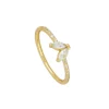 Anillo Flea Plata Dorada