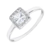 Anillo Isabel Oro Blanco 18K