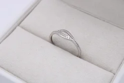 Anillo Ivet Oro Blanco 18K