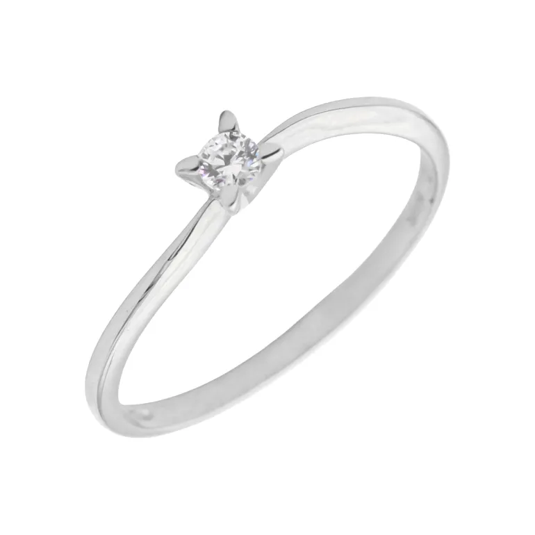 Anillo Izel Diamante 0,063ct Oro Blanco18K
