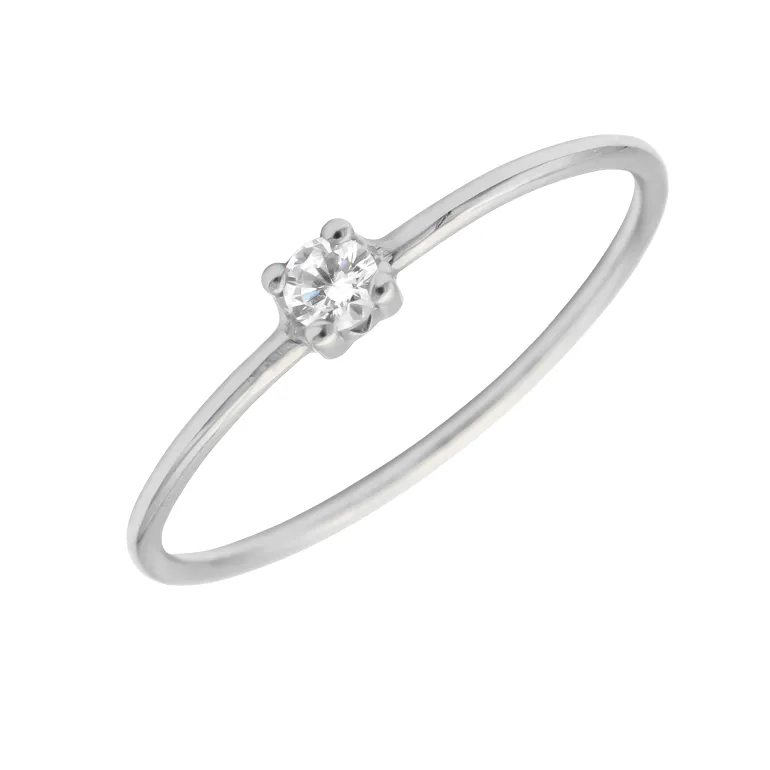 Anillo Kai Oro Blanco 18K