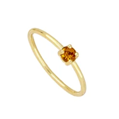 Anillo Kalei Champagne Plata Dorada