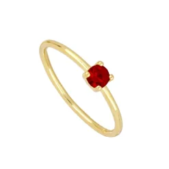 Anillo Kalei Red Plata Dorada