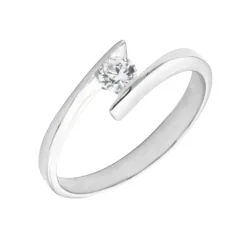 Anillo Keila Oro Blanco 18K