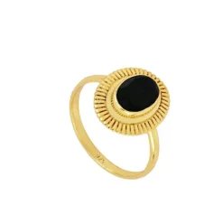 Anillo Kin Espinela Plata Dorada