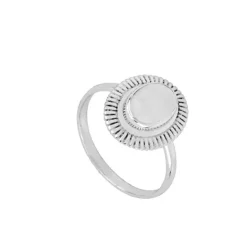 Anillo Kin Piedra Luna Plata