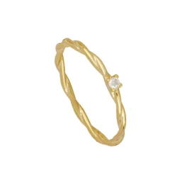 Anillo Kyra Plata Dorada