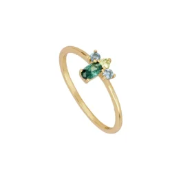 Anillo Lavandi Plata Dorada