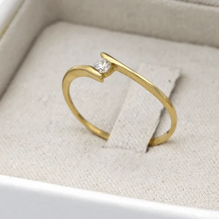 Anillo Leiza Diamante 0,106ct G-SI Oro 18K