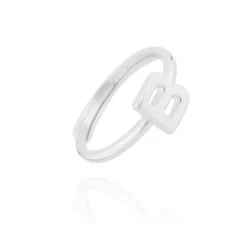 Anillo Letra Plata