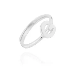 Anillo Letra Plata