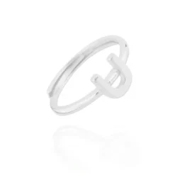 Anillo Letra Plata
